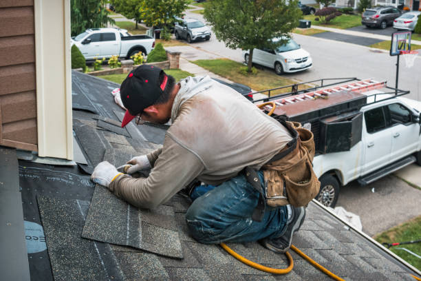 Professional Roof Leak Repair technician working in Bunker Hill, IL